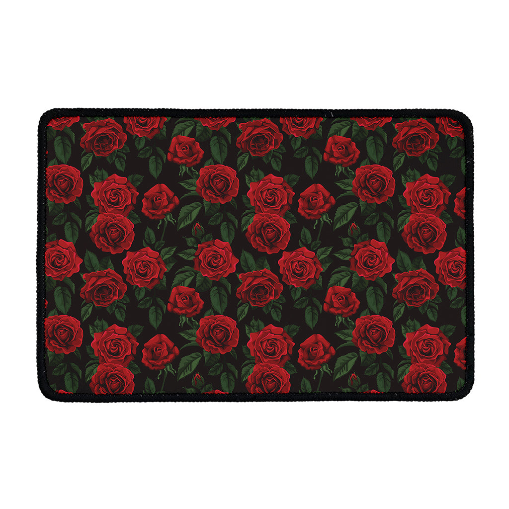 Valentine's Day Rose Pattern Print Kitchen Mat