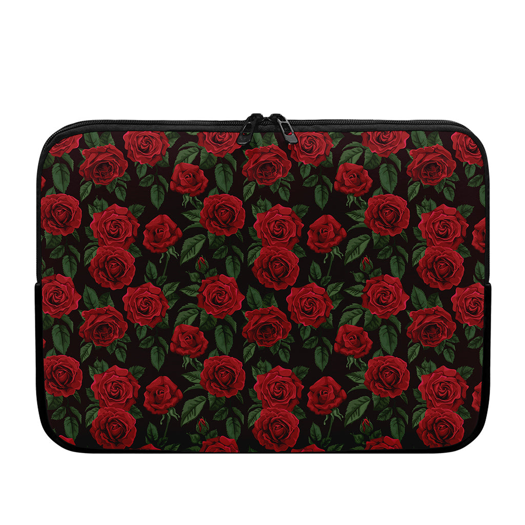 Valentine's Day Rose Pattern Print Laptop Sleeve