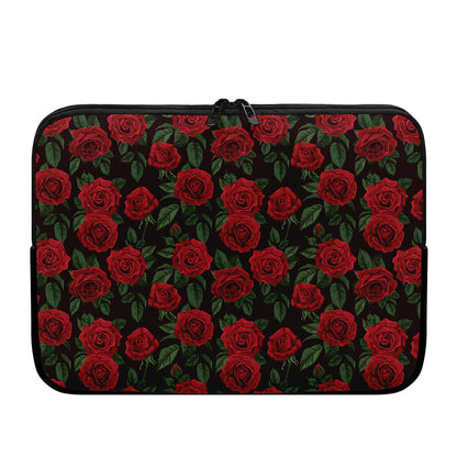 Valentine's Day Rose Pattern Print Laptop Sleeve