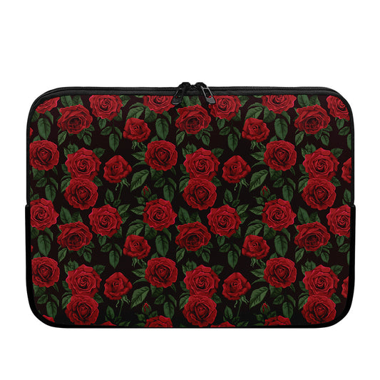 Valentine's Day Rose Pattern Print Laptop Sleeve