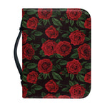 Valentine's Day Rose Pattern Print Leather Bible Cover