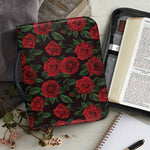 Valentine's Day Rose Pattern Print Leather Bible Cover