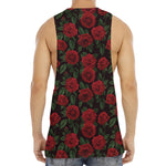 Valentine's Day Rose Pattern Print Men's Muscle Tank Top