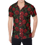 Valentine's Day Rose Pattern Print Men's Shirt