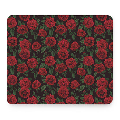 Valentine's Day Rose Pattern Print Mouse Pad