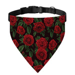 Valentine's Day Rose Pattern Print Over The Collar Dog Bandana