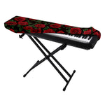 Valentine's Day Rose Pattern Print Piano Keyboard Cover