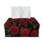 Valentine's Day Rose Pattern Print Rectangle Tissue Box Cover