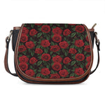 Valentine's Day Rose Pattern Print Saddle Bag