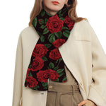 Valentine's Day Rose Pattern Print Scarf