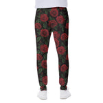 Valentine's Day Rose Pattern Print Scuba Joggers