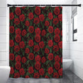 Valentine's Day Rose Pattern Print Shower Curtain