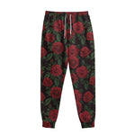 Valentine's Day Rose Pattern Print Sweatpants