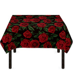 Valentine's Day Rose Pattern Print Tablecloth