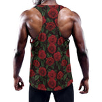 Valentine's Day Rose Pattern Print Training Tank Top