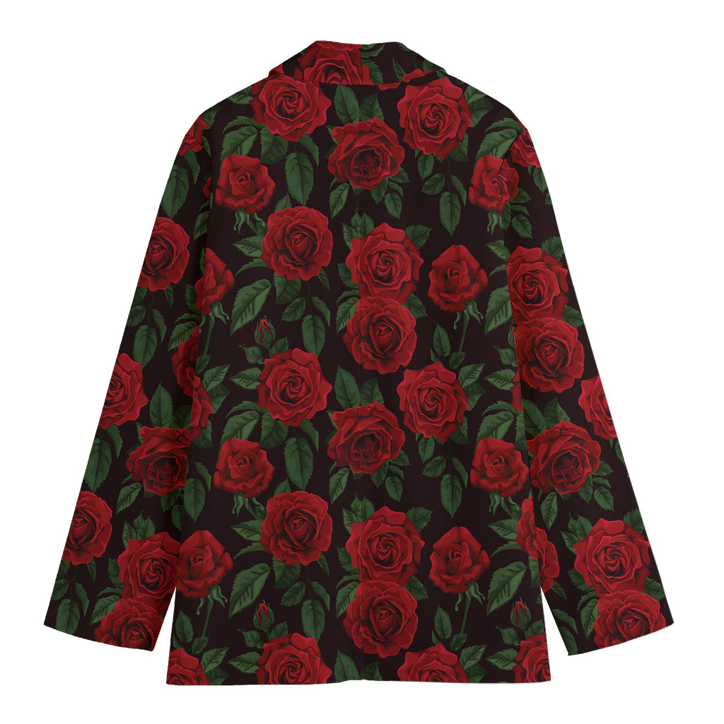 Valentine's Day Rose Pattern Print Women's Blazer