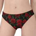 Valentine's Day Rose Pattern Print Women's Panties