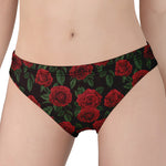 Valentine's Day Rose Pattern Print Women's Panties