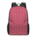 Valentine's Day XOXO Pattern Print 17 Inch Backpack