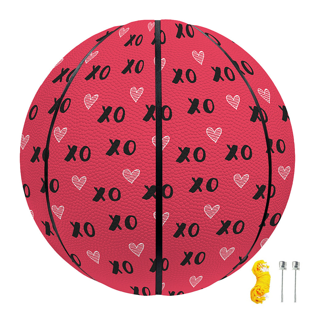 Valentine's Day XOXO Pattern Print Basketball