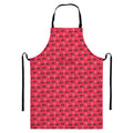 Valentine's Day XOXO Pattern Print Bib Apron With Pocket