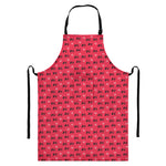 Valentine's Day XOXO Pattern Print Bib Apron With Pocket