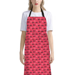 Valentine's Day XOXO Pattern Print Bib Apron With Pocket