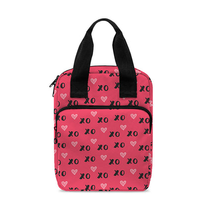 Valentine's Day XOXO Pattern Print Bible Tote Bag