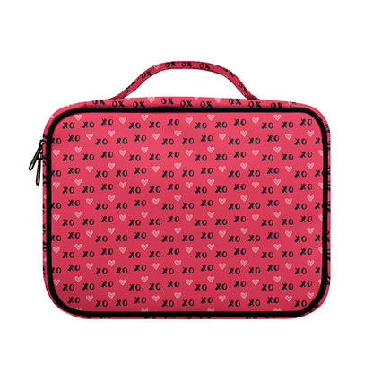 Valentine's Day XOXO Pattern Print Briefcase Bible Bag