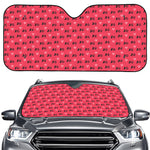 Valentine's Day XOXO Pattern Print Car Windshield Sun Shade