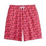 Valentine's Day XOXO Pattern Print Cotton Shorts