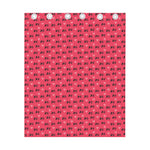 Valentine's Day XOXO Pattern Print Curtain