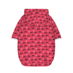 Valentine's Day XOXO Pattern Print Dog Zip Up Hoodie