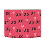 Valentine's Day XOXO Pattern Print Drum Lamp Shade
