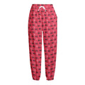 Valentine's Day XOXO Pattern Print Fleece Lined Knit Pants