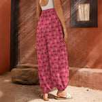 Valentine's Day XOXO Pattern Print Harem Pants