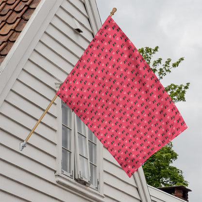 Valentine's Day XOXO Pattern Print House Flag