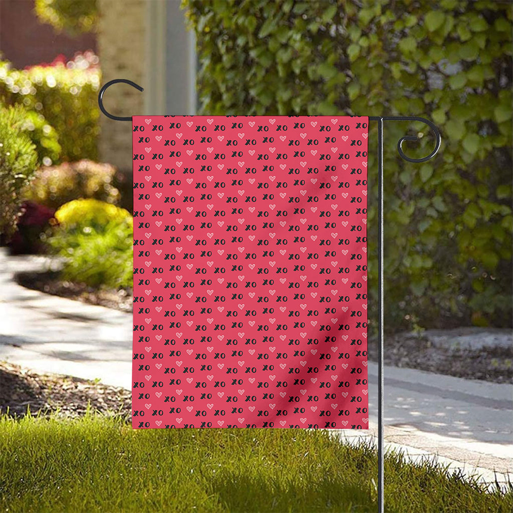Valentine's Day XOXO Pattern Print House Flag