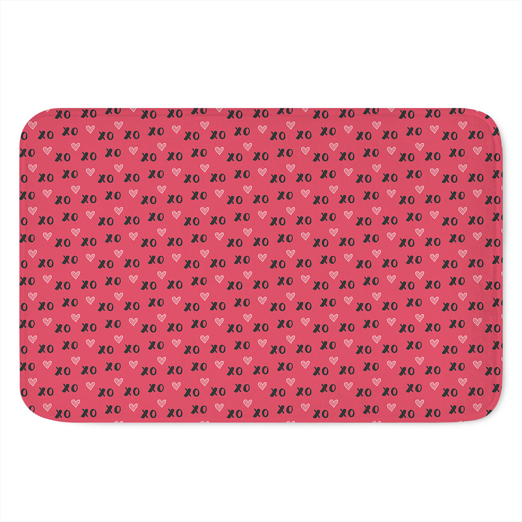 Valentine's Day XOXO Pattern Print Indoor Door Mat