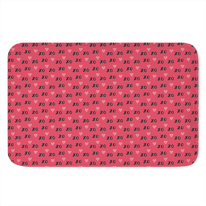 Valentine's Day XOXO Pattern Print Indoor Door Mat