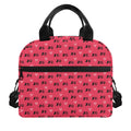 Valentine's Day XOXO Pattern Print Insulated Lunch Bag