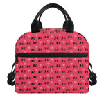 Valentine's Day XOXO Pattern Print Insulated Lunch Bag