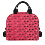 Valentine's Day XOXO Pattern Print Insulated Lunch Bag