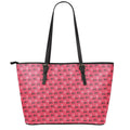 Valentine's Day XOXO Pattern Print Leather Tote Bag With Zipper