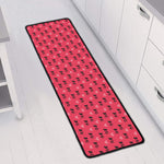 Valentine's Day XOXO Pattern Print Long Kitchen Mat