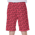 Valentine's Day XOXO Pattern Print Men's Beach Shorts