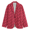 Valentine's Day XOXO Pattern Print Men's Blazer