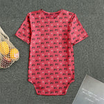 Valentine's Day XOXO Pattern Print Men's Bodysuit