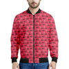 Valentine's Day XOXO Pattern Print Men's Bomber Jacket