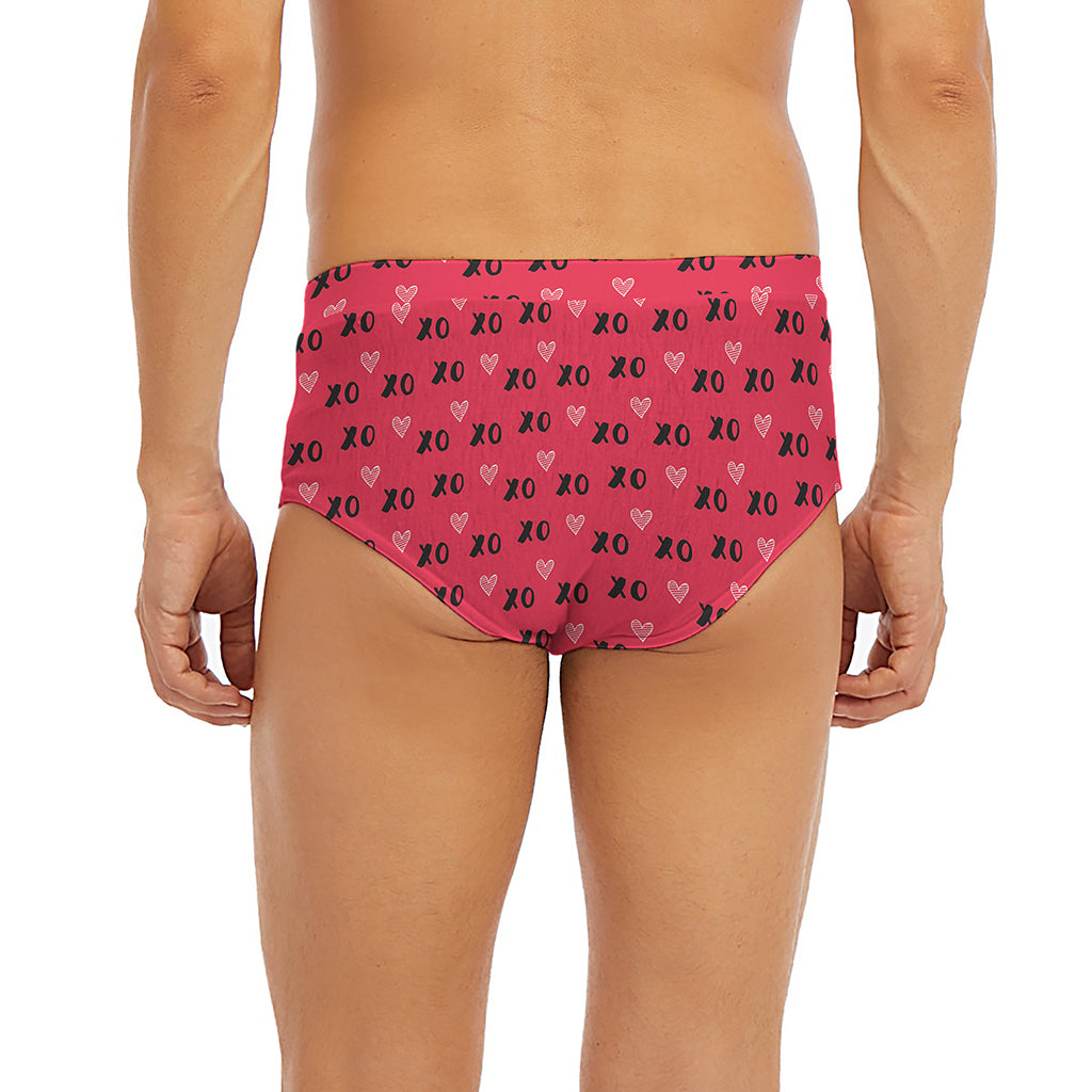 Valentine's Day XOXO Pattern Print Men's Briefs